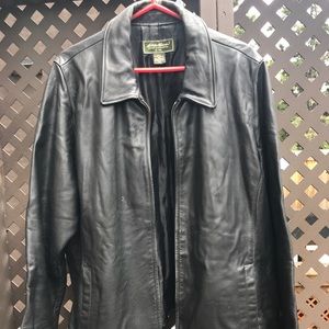 Womens Eddie Bauer “Stine” Black Leather Jacket 3X